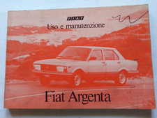 FIAT   ARGENTA  LIBRETTO USO