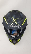 CASCO DIEFFE MOTO CROSS SCOOTER INTEGRALE NERO GRAFICA FLUO OMOLOGATO ECE