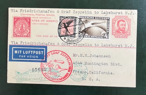 Cartolina zeppelin 1930 - cartolina, con