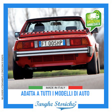 Targa Posteriore Auto Italiana