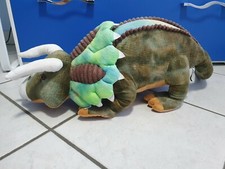 DINOSAURO PELUCHES - TRICERATOPUS GIGANTE - LUNGHEZZA 76 cm ALTEZZA 24 cm