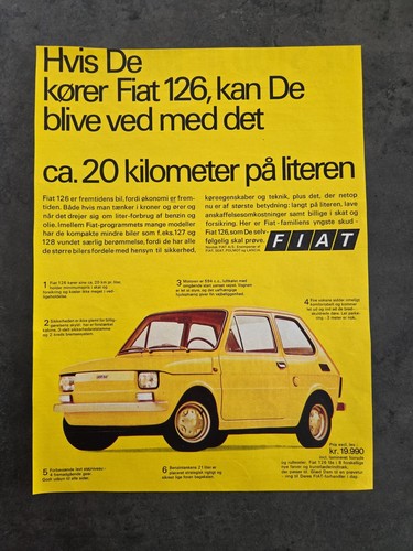 Fiat 126 car danish page - danish, 1