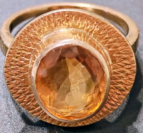 Anello oro 750 con topazio - 750,