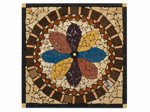 Rosone marmo travertino - rosone,