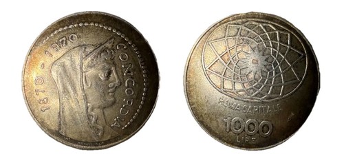 Moneta 1000 lire roma capitale - roma,
