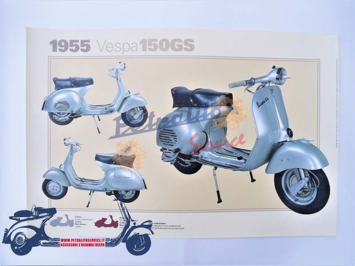 Poster vintage vespa - 150, gs