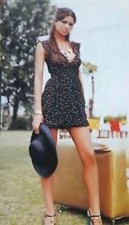 Abito Fiorato In Georgette