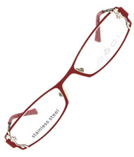 ? vintage occhiali CECI 5113 rosso montatura rettangolo sottile Y2K?Donna