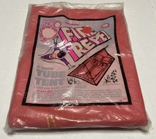 Tenda vintage anni 70 Sunshine Fire Repel 2 uomo tubo tenda 1973 Hollywood USA