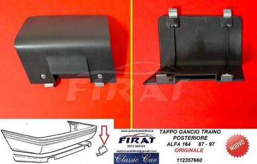 Tappo gancio traino alfa - tappo,