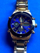 offerta speciale Orologio polso uomo donna CS Collection allarm Chrono dual 30m