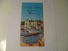DEPLIANT VILLA CHIARA RESIDENCE PORTO LOANO VINTAGE ANNI 80 LEGGERI SEGNI TEMPO