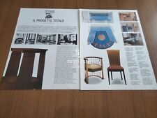 1987 ELIEL SAARINEN DESIGN RIEDIZIONE MOBILI POLTRONA FRAU ARTICOLO VINTAGE