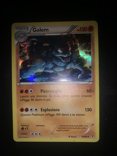 Carta pokemon golem 83 - pokemon,