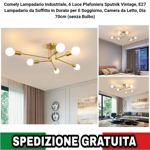 Lampadario soffitto dorato - lampadario,