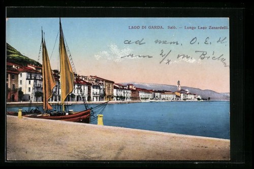 Salò lago garda lungo - /, di