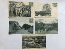 J305- 5 Rare CP Afrique dont