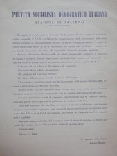 Manifesto PARTITO SOCIALISTA