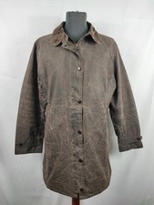 Barbour marrone Unisex Newmarket UK 16 tg.46 Brown wax Newmarket coat size uk16