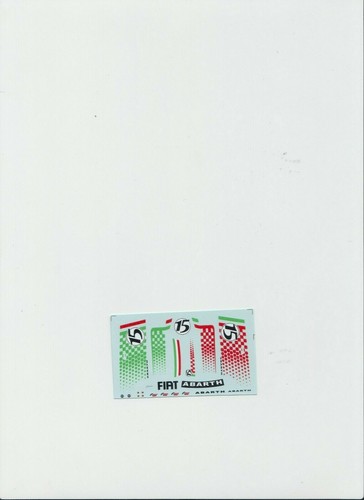 Decal racing43 fiat punto - 1:43,