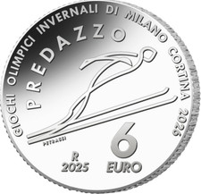 6 EURO ONCIA IN ARGENTO OLIMPIADI INVERNALI - PREDAZZO