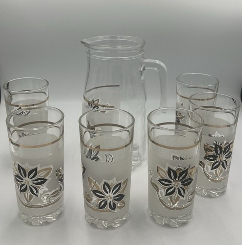 Set bicchieri brocca vintage - bicchieri,