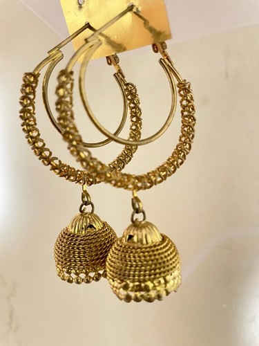 Orecchini jhumka dorati - orecchini, da