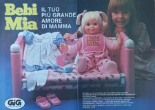 Pubblicità Advertising Italian Ritaglio 1987 GIG BEBI MIA Grande amore di mamma