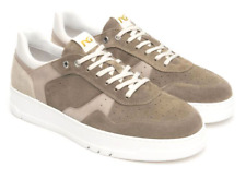 NERO GIARDINI E500723U 501 SNEAKERS SCARPE UOMO LACCI STRINGHE CAMOSCIO ARGILLA