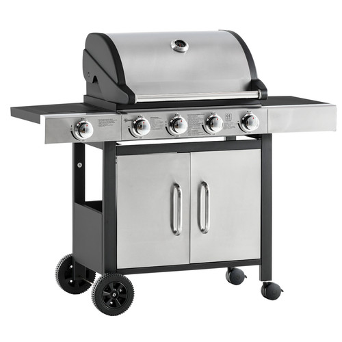 Bbq grill black - black, stainless