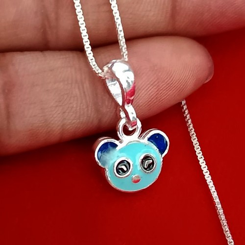 Collana panda argento - collana,