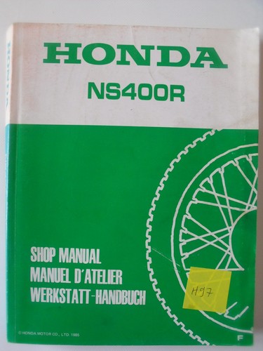 Honda ns400r manuale - ns400r, officina