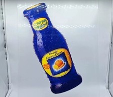 INSEGNA CARTELLO PUBBLICITARIO IN PLEXIGLASS-DERBY BLUE-SUCCHI DI FRUTTA-VINTAGE