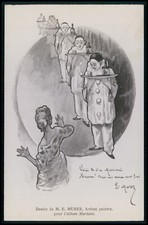 arte M.E. Murer pubblicità Mariani vino francese originale vecchia cartolina anni 1910