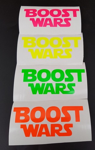 Adesivo neon boost wars stile - adesivo,