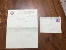 OTTORINO MORRA - STUDI ROMANI - 1939 - LETTERA FIRMATA