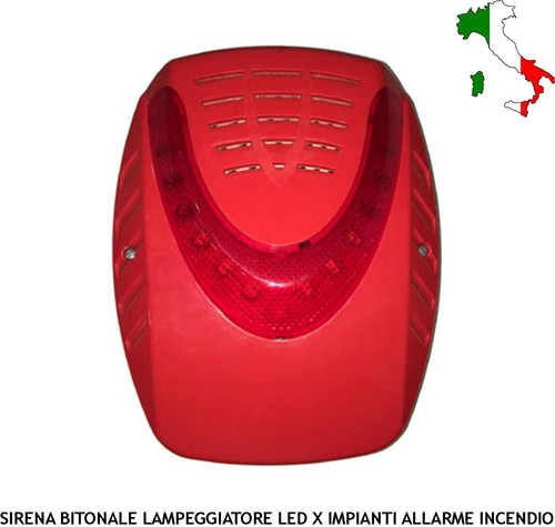 Sirena rossa elettronica - rossa,