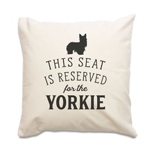 Nuovo - Reserved Per The Yorkie - Copricuscino - Yorkshire Terrier Regalo