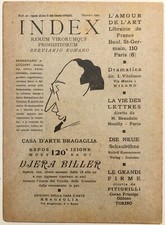 FUTURISMO BRAGAGLIA “INDEX” RIVISTA BREVIARIO ROMANO GENNAIO 1925 DIS. PANNAGGI