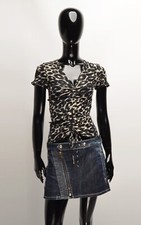 Vintage KOOKAI Y2K Leopard Print Mesh Top Size 2