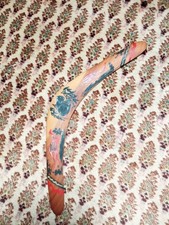 Large Vintage Wooden Boomerang