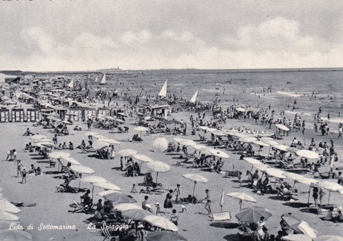Cartolina venezia lido di - di, ,lido