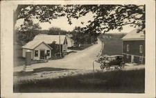 Palermo ME scena di strada ufficio postale c1915 cartolina fotografica reale