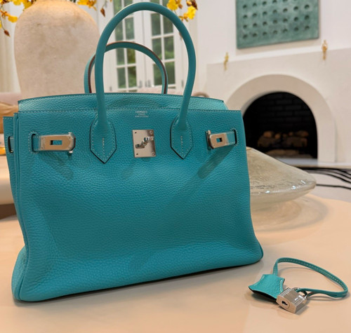 Hermès birkin bleu lagon - 35,