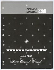 Preamplificatore stereo originale MARANTZ 3250 manuale di servizio/schema/elenco parti o164