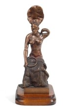 ATTARDI UGO “Figura in Trono” Scultura in Bronzo