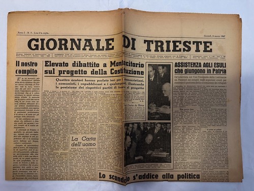 Giornale trieste marzo - trieste, 6