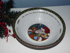 Portmeirion Christmas Story 23 cm (9") ciotola / piatto da portata verdure senza timbro.