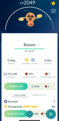 Ventilatore rotom - rotom, go