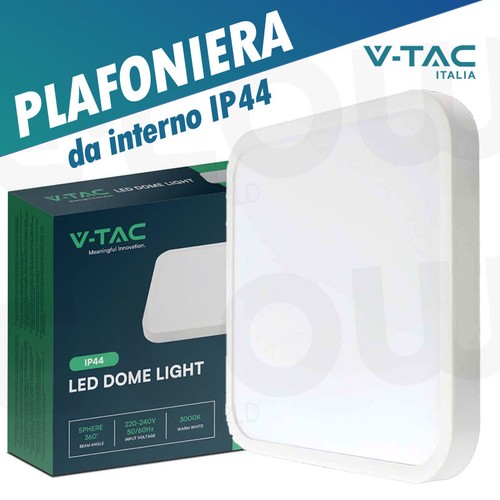 Plafoniera led quadrata 18w - plafoniera,